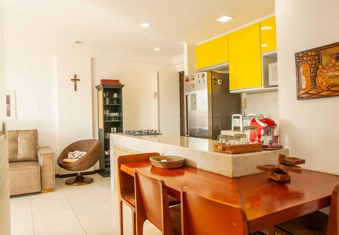 Apartamento em Barra de São Miguel - Barra Bali - Pé na areia com Vista Mar