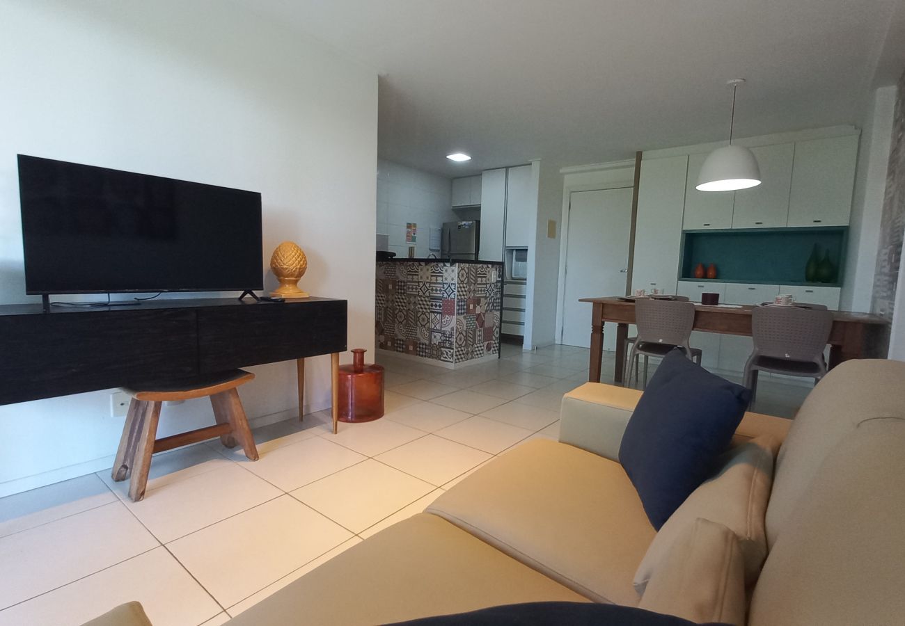 Apartamento em Barra de São Miguel - Barra Bali - Apartamento com Varanda