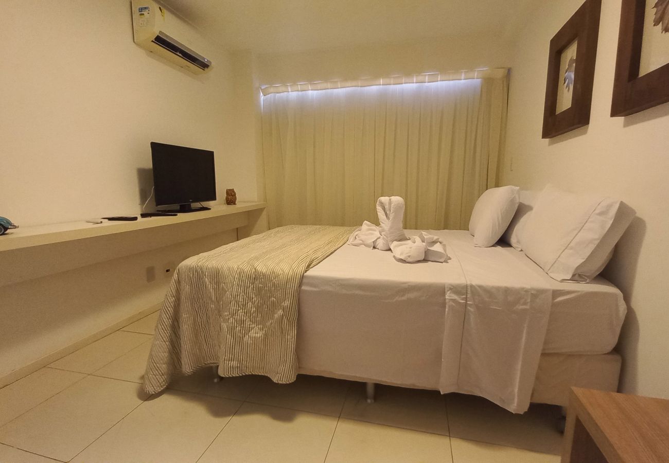 Apartamento em Barra de São Miguel - Barra Bali - Apartamento com Varanda