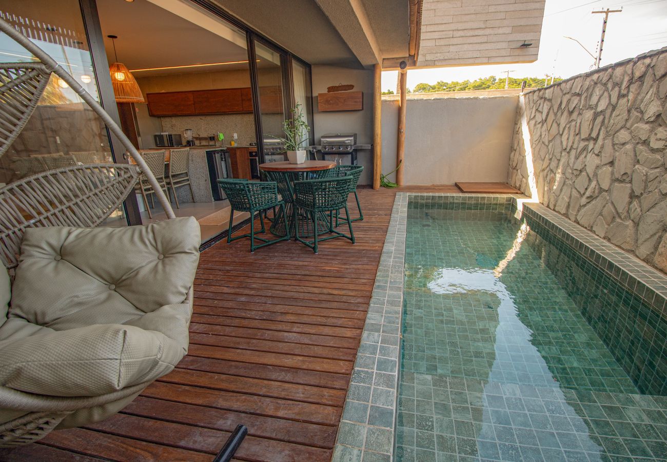 Casa em Porto de Pedras - Triplex 3 Suítes Piscina e Hidro para até 12 pessoas