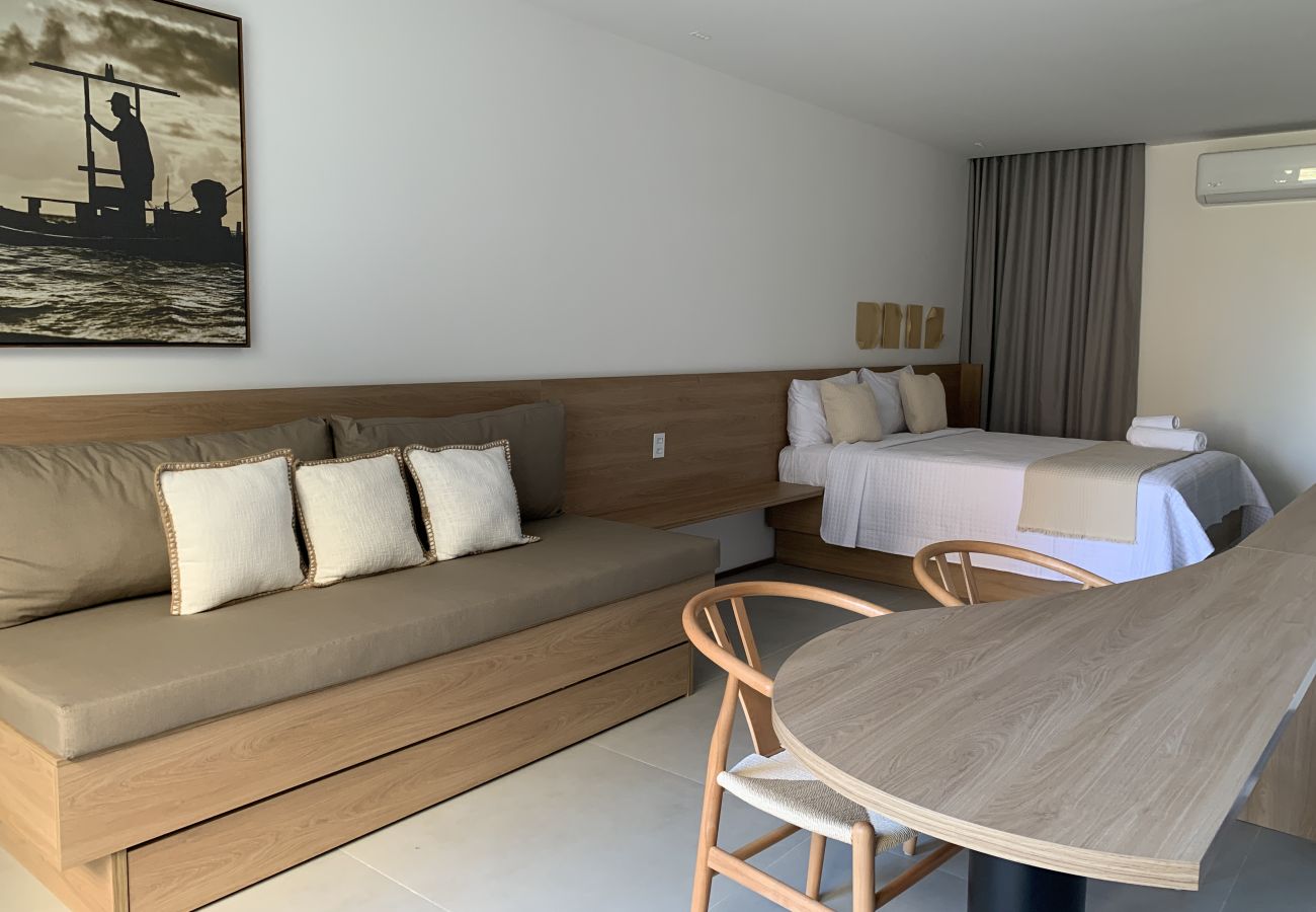 Apartamento em Porto de Pedras - Studio Cond. Acesso a Praia Para 04 Pessoas