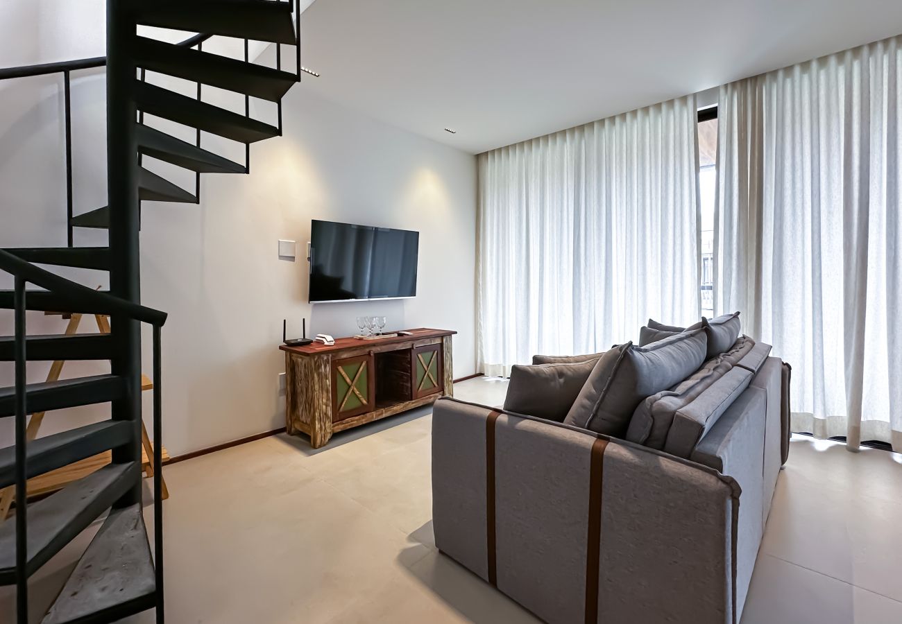 Apartamento em Porto de Pedras - Apto Duplex Acesso a Praia Para 05 Pessoas