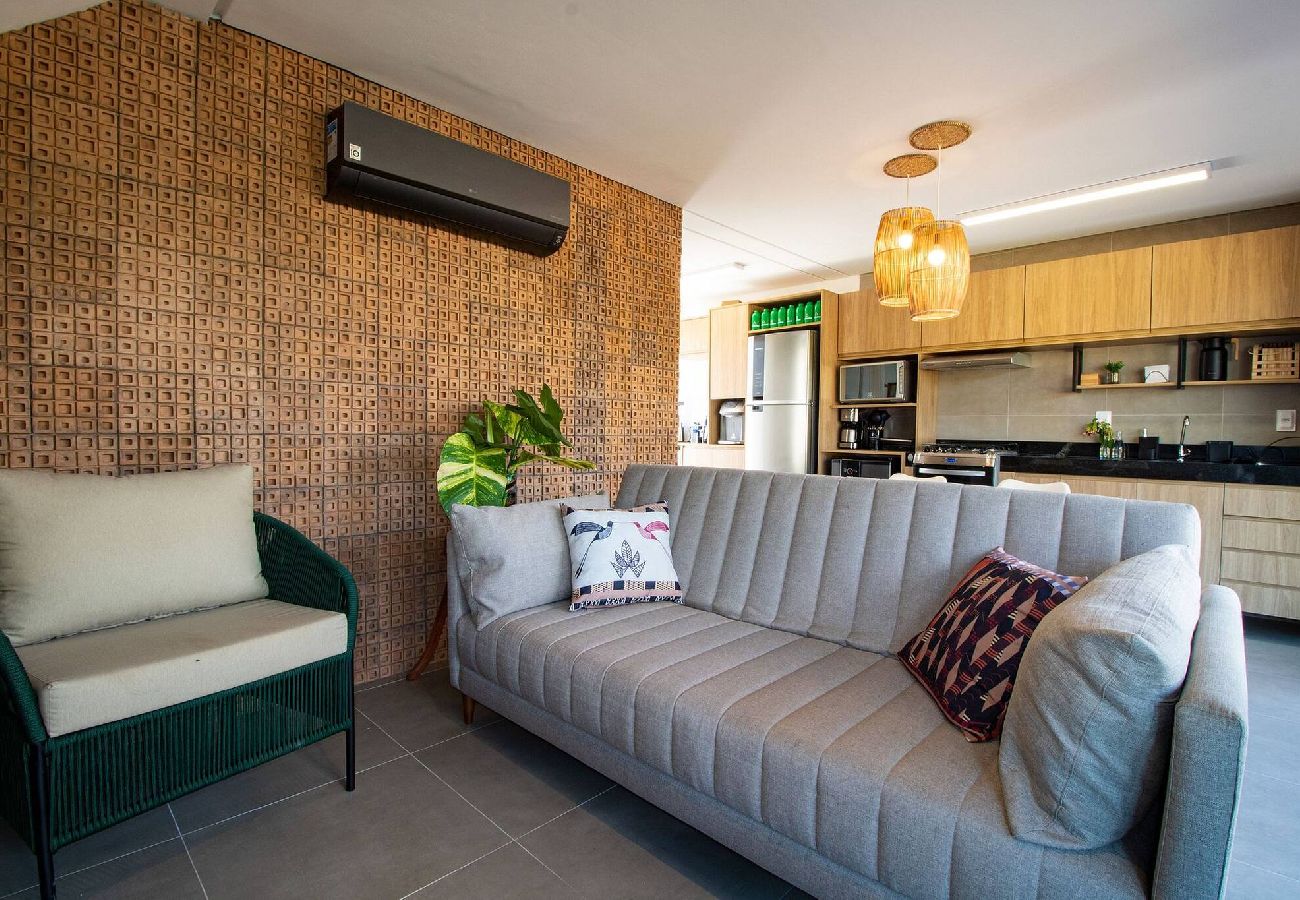 House in Passo de Camaragibe - OKA Milagres Cond. Beira Mar House With Balcony 