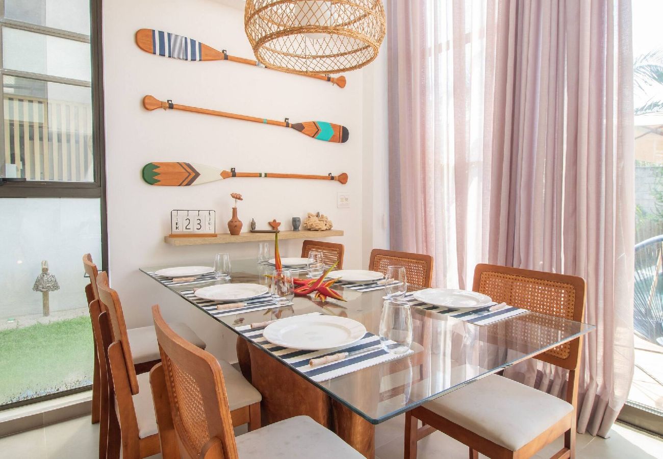 House in Passo de Camaragibe - OKA Milagres Cond. Seaside for 08 People 