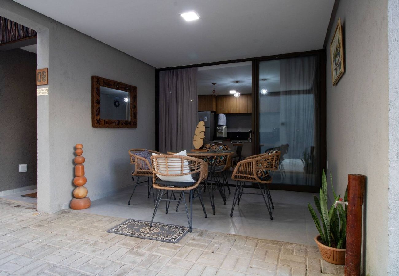 House in Porto de Pedras - House With Gourmet Area 250m from the Beach 