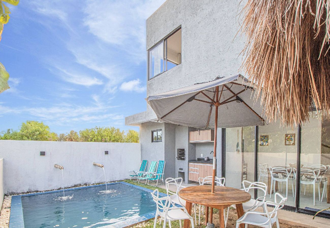 House in Porto de Pedras - Casa Milagres 03 suites 300m from the beach 