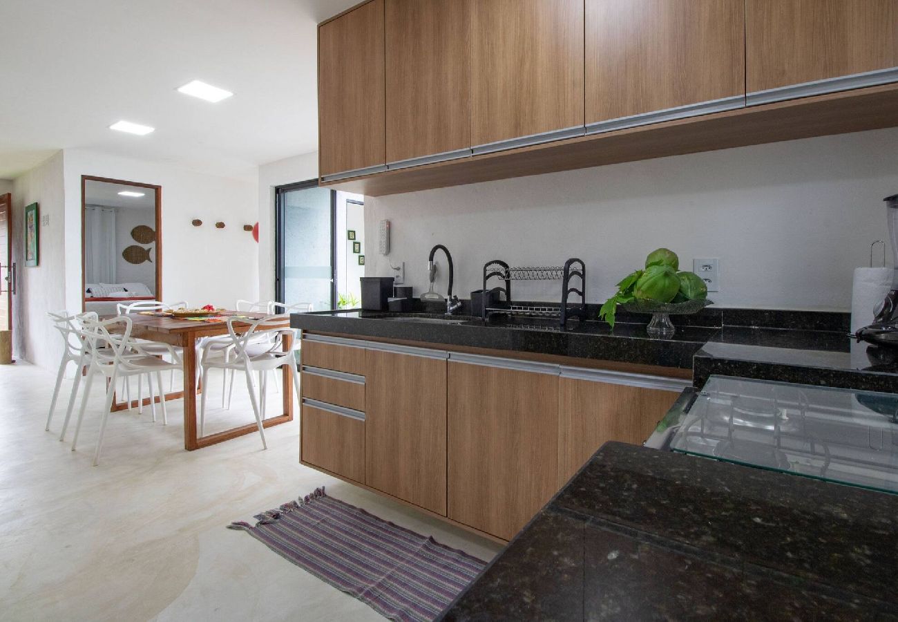 House in Porto de Pedras - Casa Milagres 03 suites - 300m from the beach 