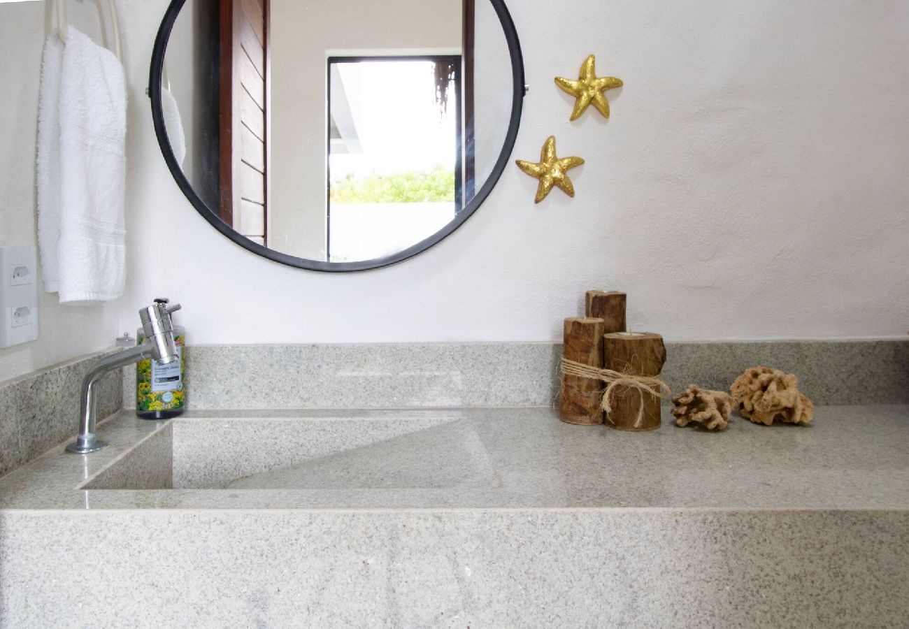 House in Porto de Pedras - Casa Milagres 03 suites - 300m from the beach 