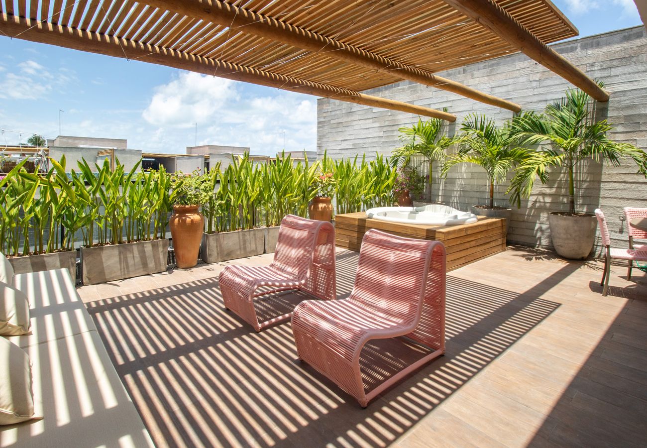 House in Porto de Pedras - House  3 Suite Pool and Hot Tub for up to 9 people