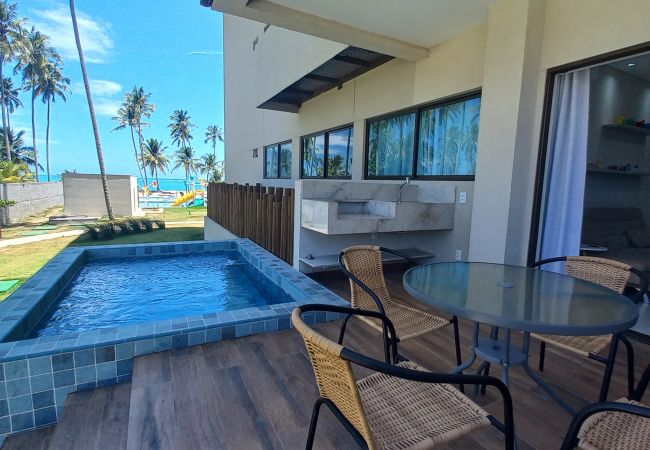 Apartment in Maceió - Apartment Pé na Areia in Resort with Private Pool