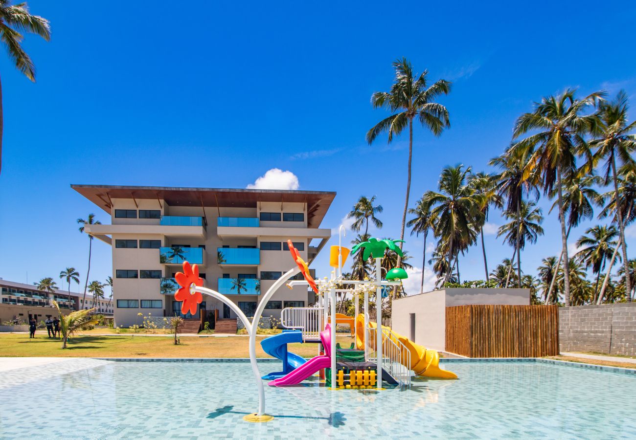Apartment in Maceió - Apartment Pé na Areia in Resort with Private Pool