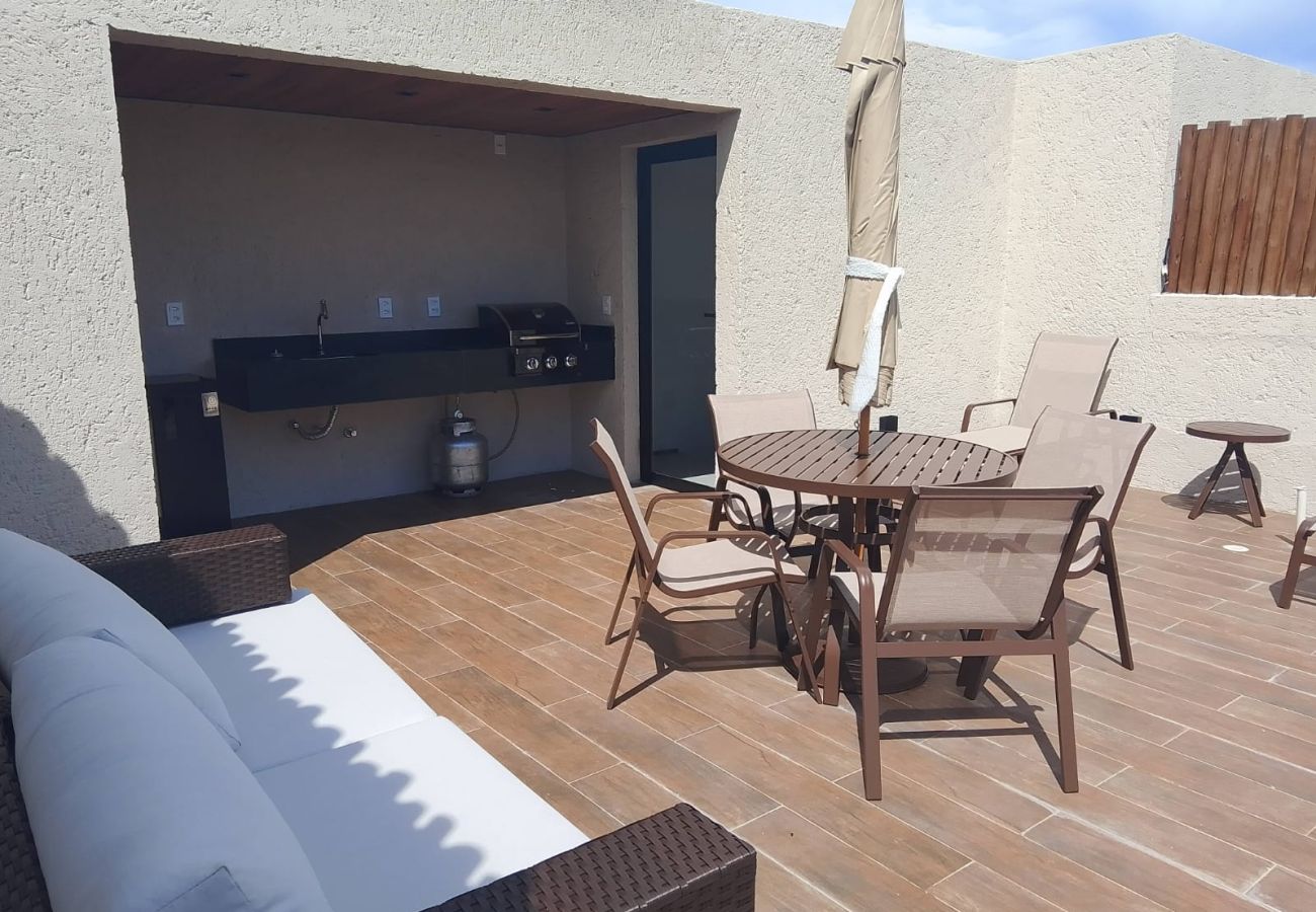 Apartment in Porto de Pedras - Duplex in a gated community, 150m from the beach, sleeps 6 people