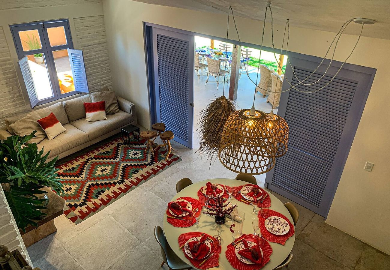 Casa en Barra de São Miguel - Casa Pé na Areia con 05 suites 