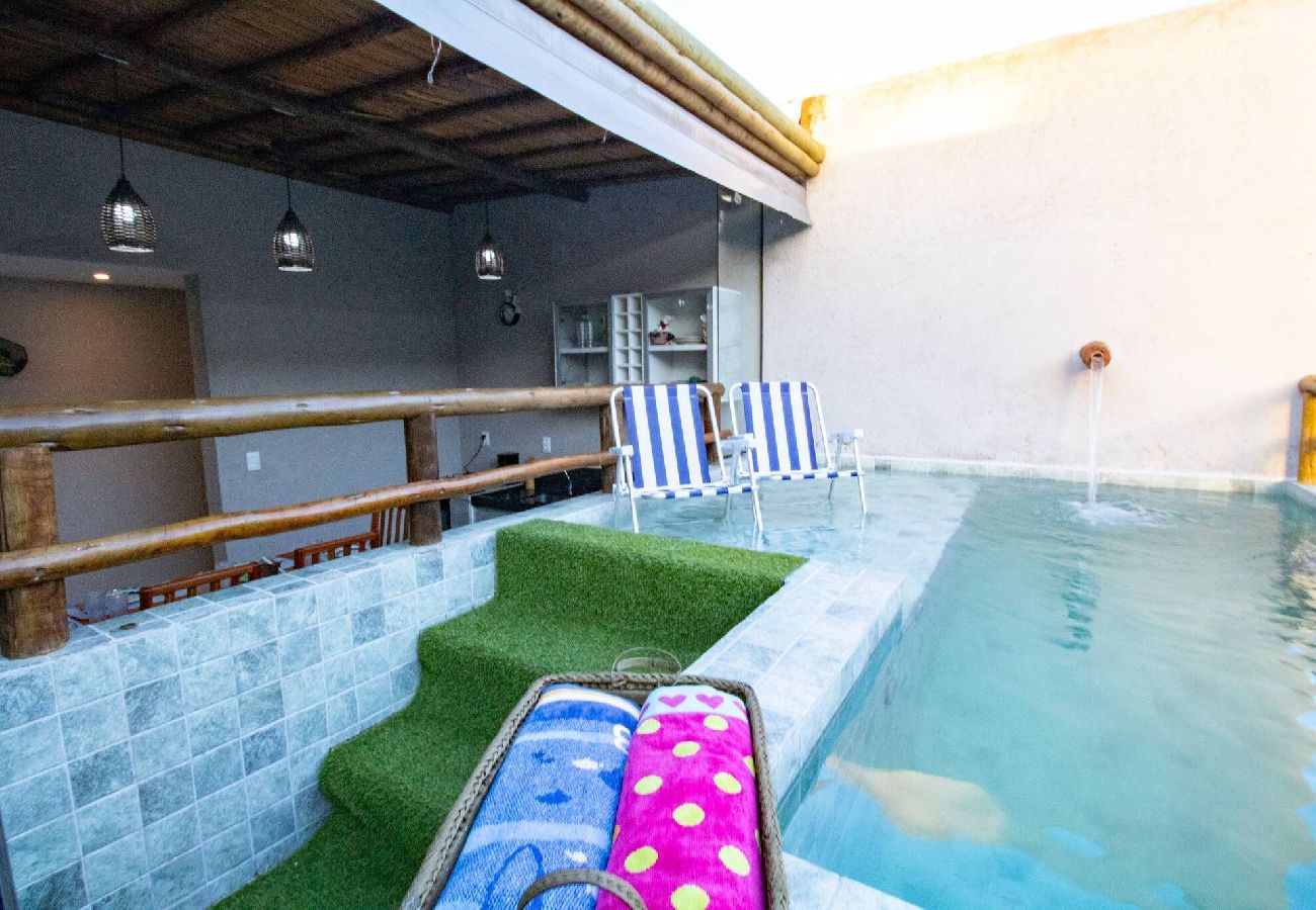 Casa en Porto de Pedras - Casa con Área Gourmet a 250m de la Playa 