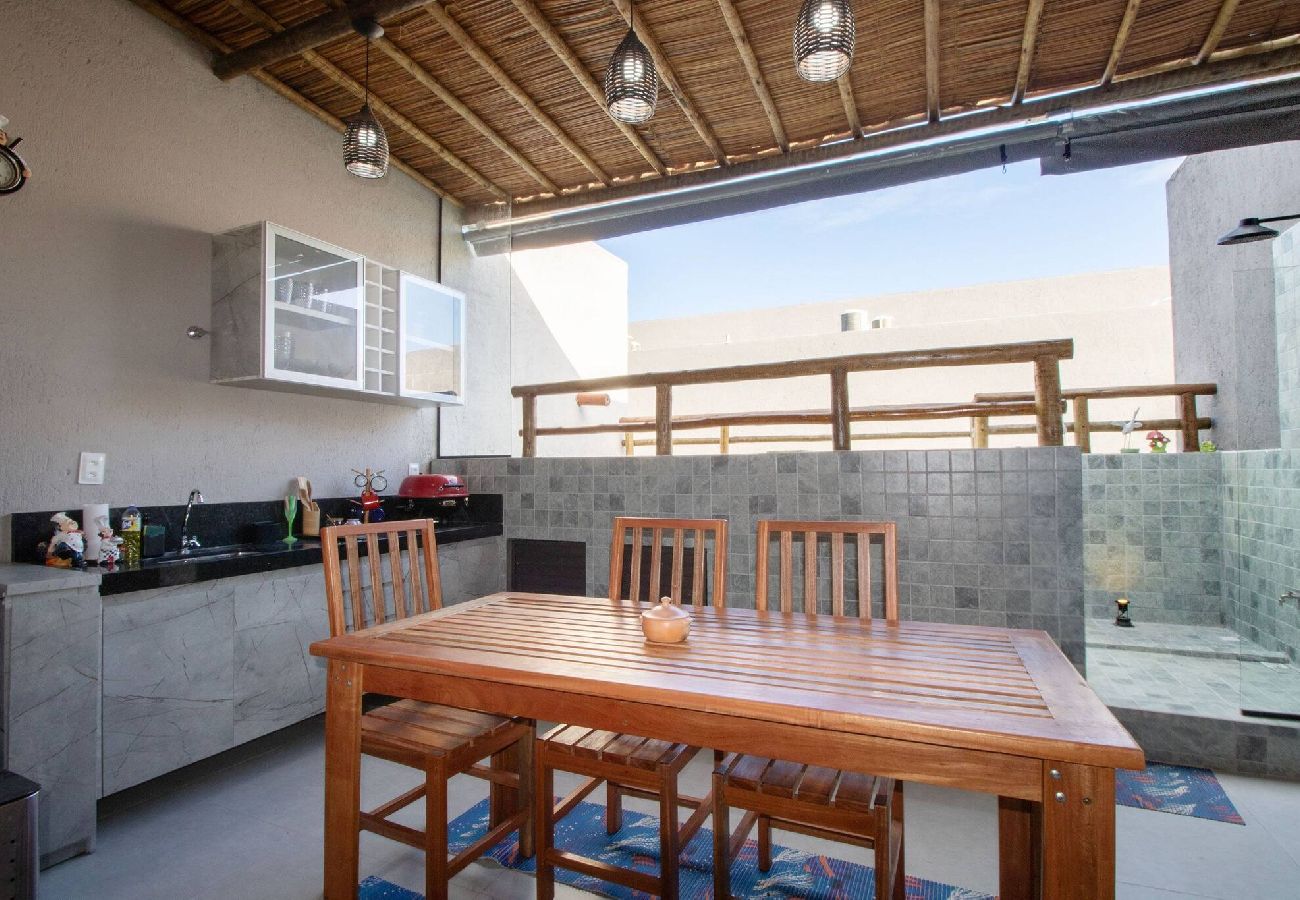Casa en Porto de Pedras - Casa con Área Gourmet a 250m de la Playa 