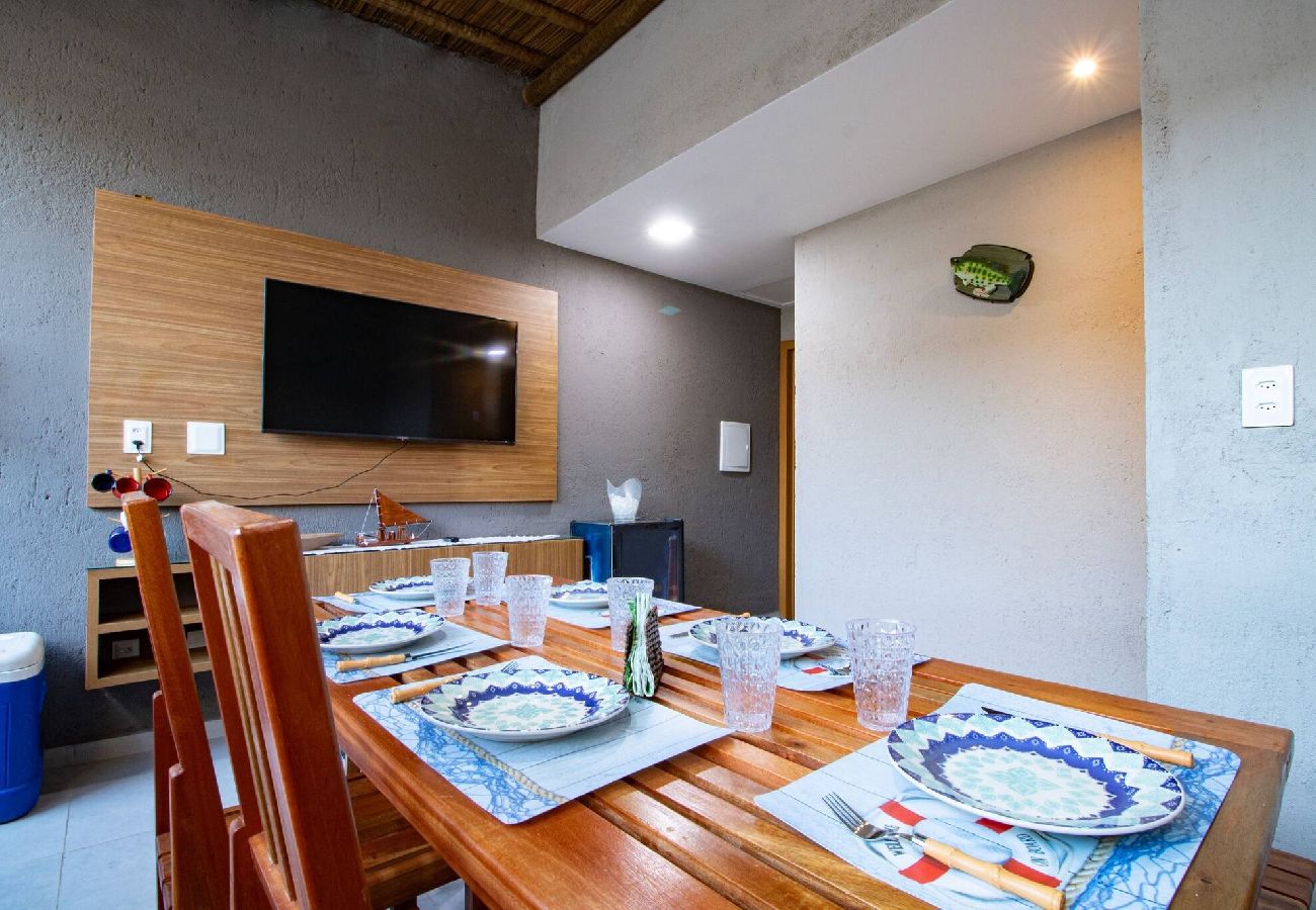 Casa en Porto de Pedras - Casa con Área Gourmet a 250m de la Playa 