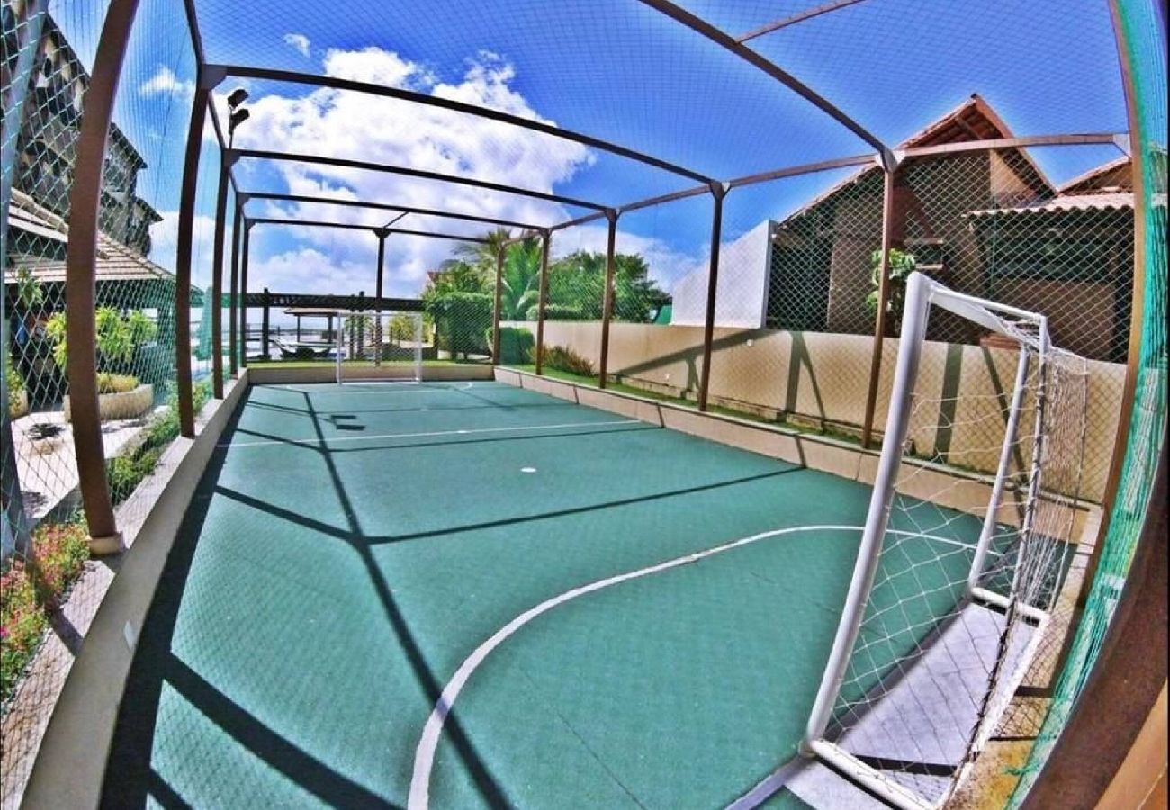 Apartamento en Barra de São Miguel - Barra Bali Pie en la arena con vista al mar 