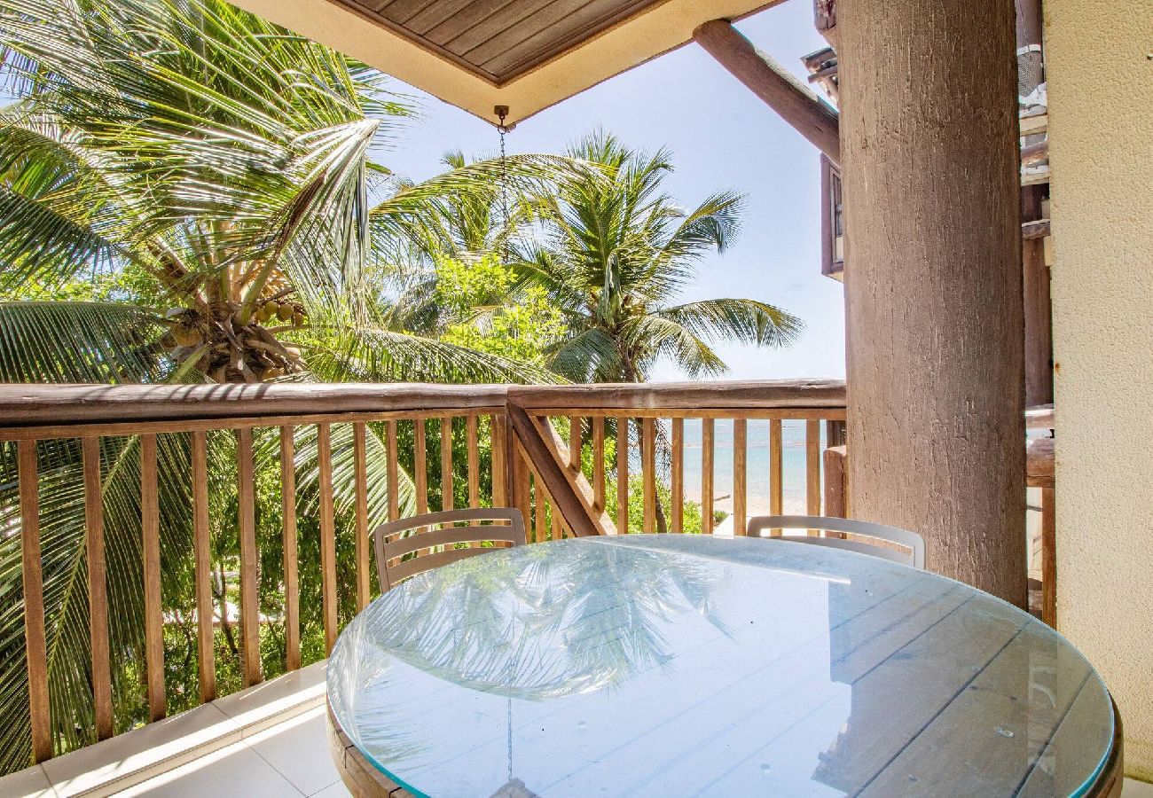 Apartamento en Barra de São Miguel - Barra Bali - Condominio Pé na Areia Vista al Mar 