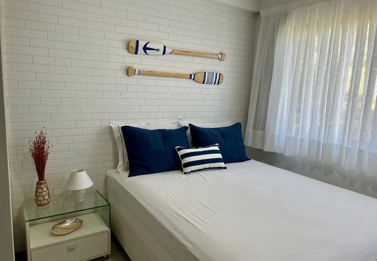 Apartamento en Barra de São Miguel - Barra Bali - Condominio Pé na Areia Vista al Mar 