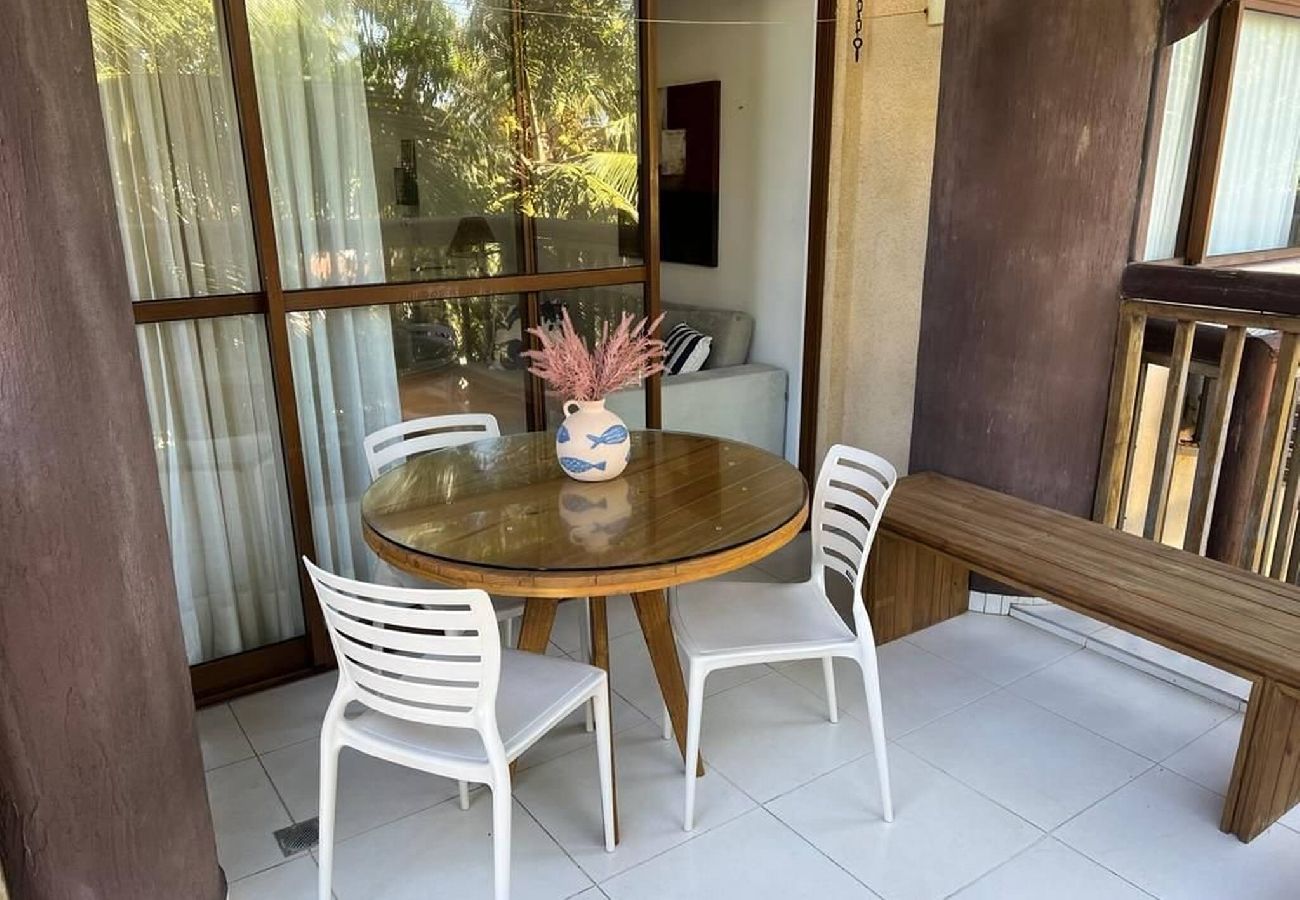 Apartamento en Barra de São Miguel - Barra Bali - Condominio Pé na Areia Vista al Mar 