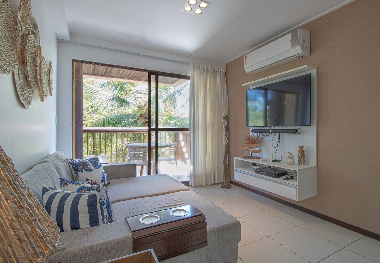 Apartamento en Barra de São Miguel - Barra Bali - Condominio Pé na Areia Vista al Mar 