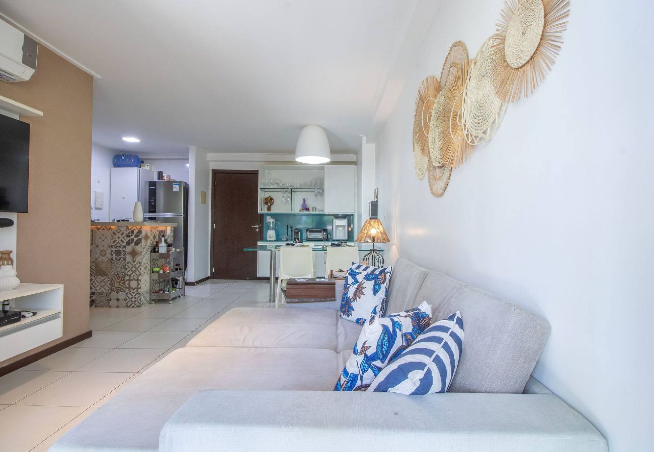 Apartamento en Barra de São Miguel - Barra Bali - Condominio Pé na Areia Vista al Mar 
