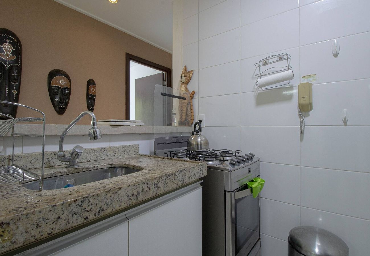 Apartamento en Barra de São Miguel - Barra Bali - Condominio Pé na Areia Vista al Mar 