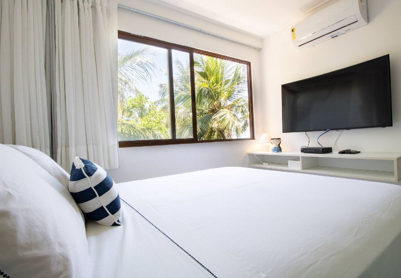 Apartamento en Barra de São Miguel - Barra Bali - Condominio Pé na Areia Vista al Mar 
