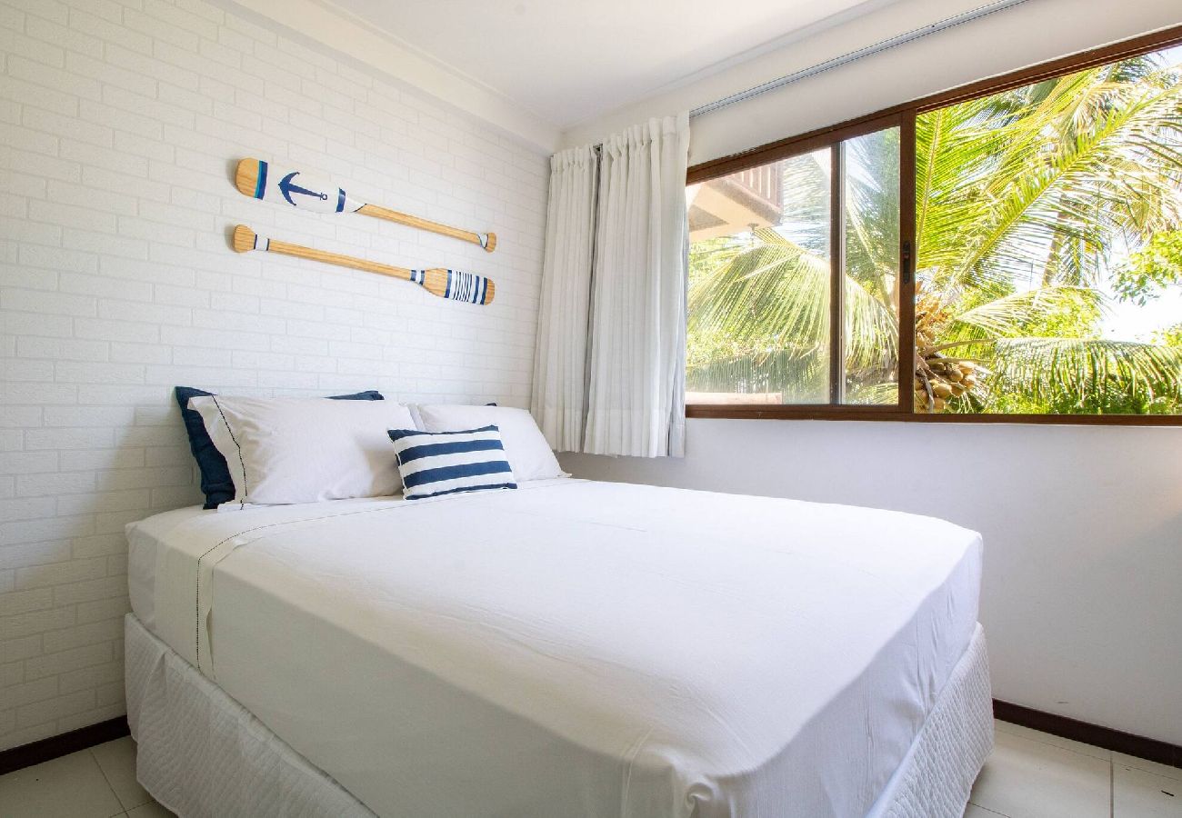 Apartamento en Barra de São Miguel - Barra Bali - Condominio Pé na Areia Vista al Mar 