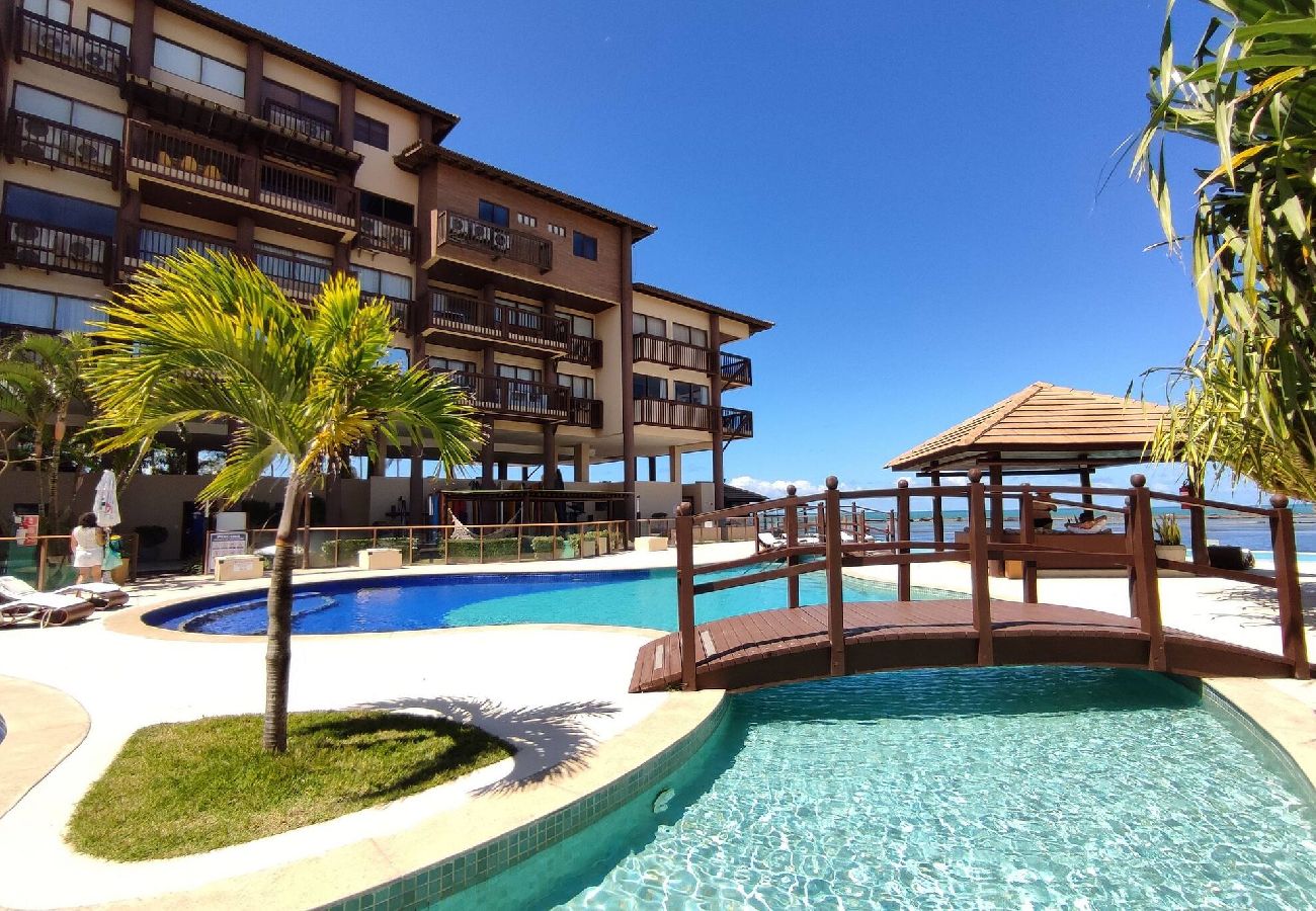 Apartamento en Barra de São Miguel - Barra Bali - Condominio Pé na Areia Vista al Mar 