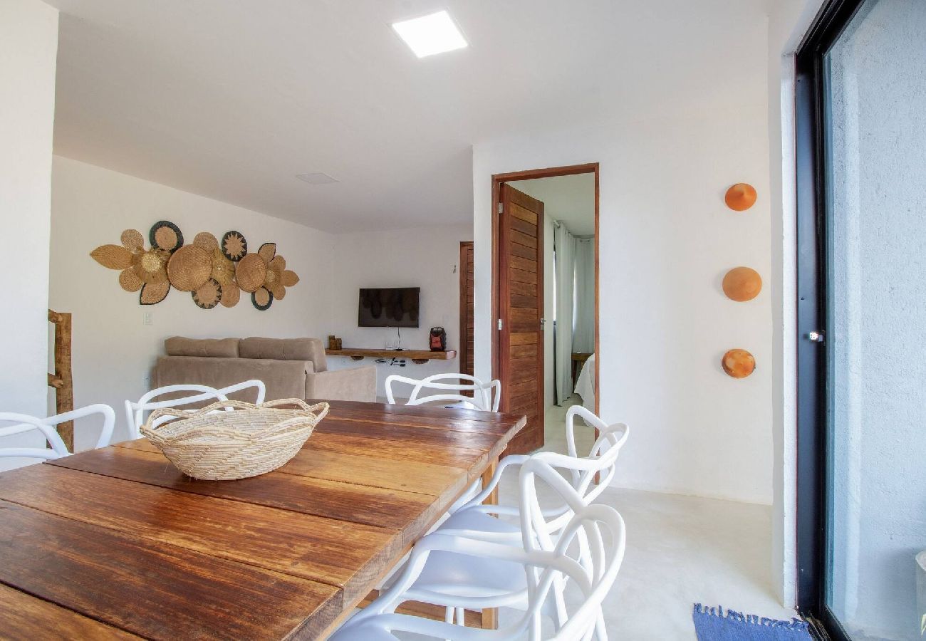Casa en Porto de Pedras - Casa Milagres 03 suites a 300m de la playa 