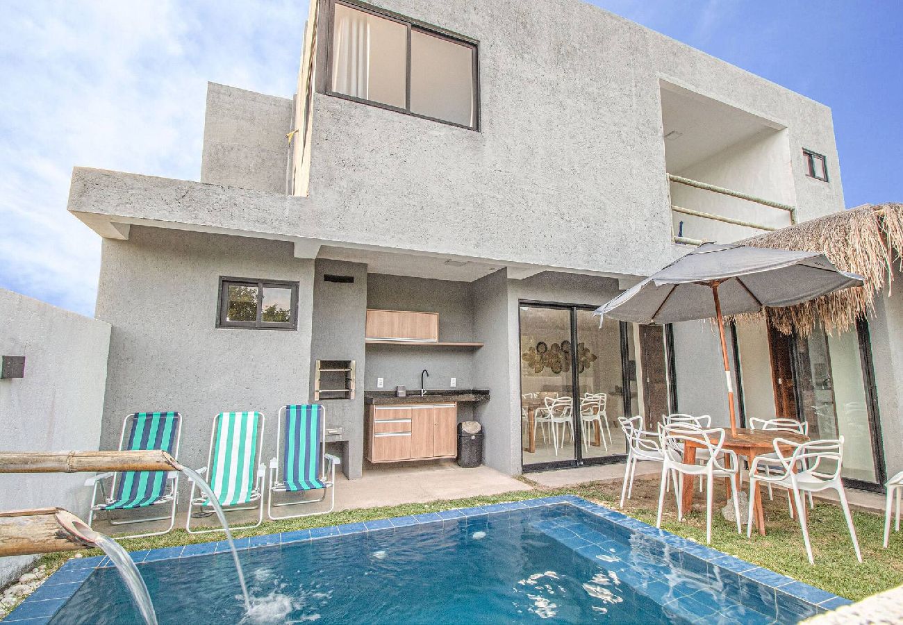 Casa en Porto de Pedras - Casa Milagres 03 suites a 300m de la playa 