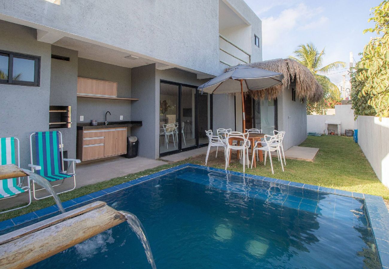 Casa en Porto de Pedras - Casa Milagres 03 suites a 300m de la playa 