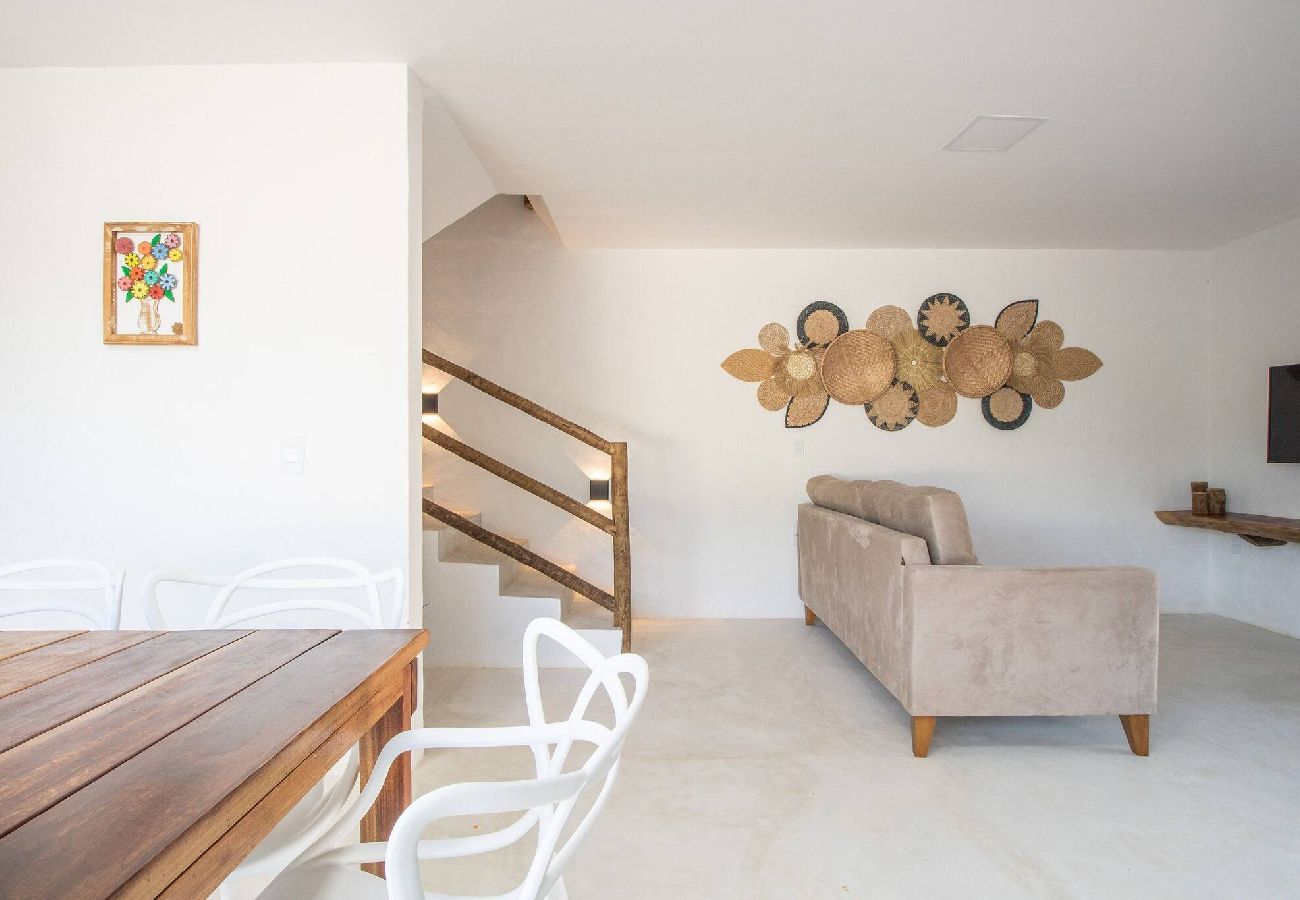 Casa en Porto de Pedras - Casa Milagres 03 suites a 300m de la playa 