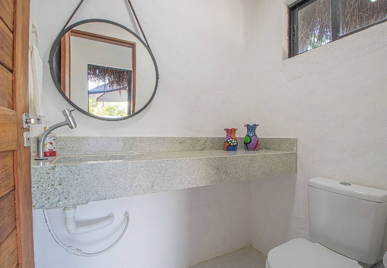 Casa en Porto de Pedras - Casa Milagres 03 suites a 300m de la playa 