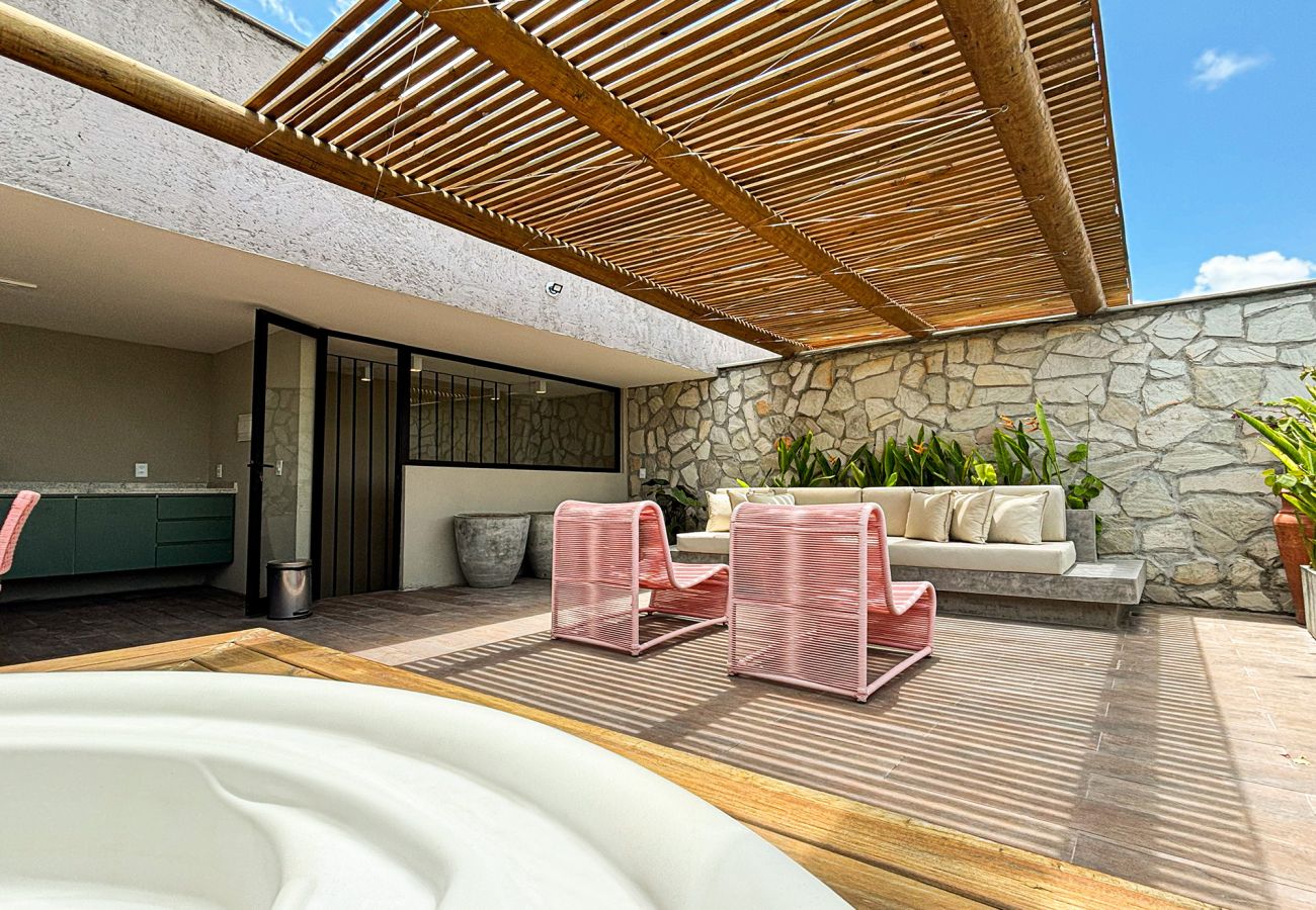 Casa en Porto de Pedras - Casa 3 Suites Piscina y Jacuzzi  para hasta 9 personas