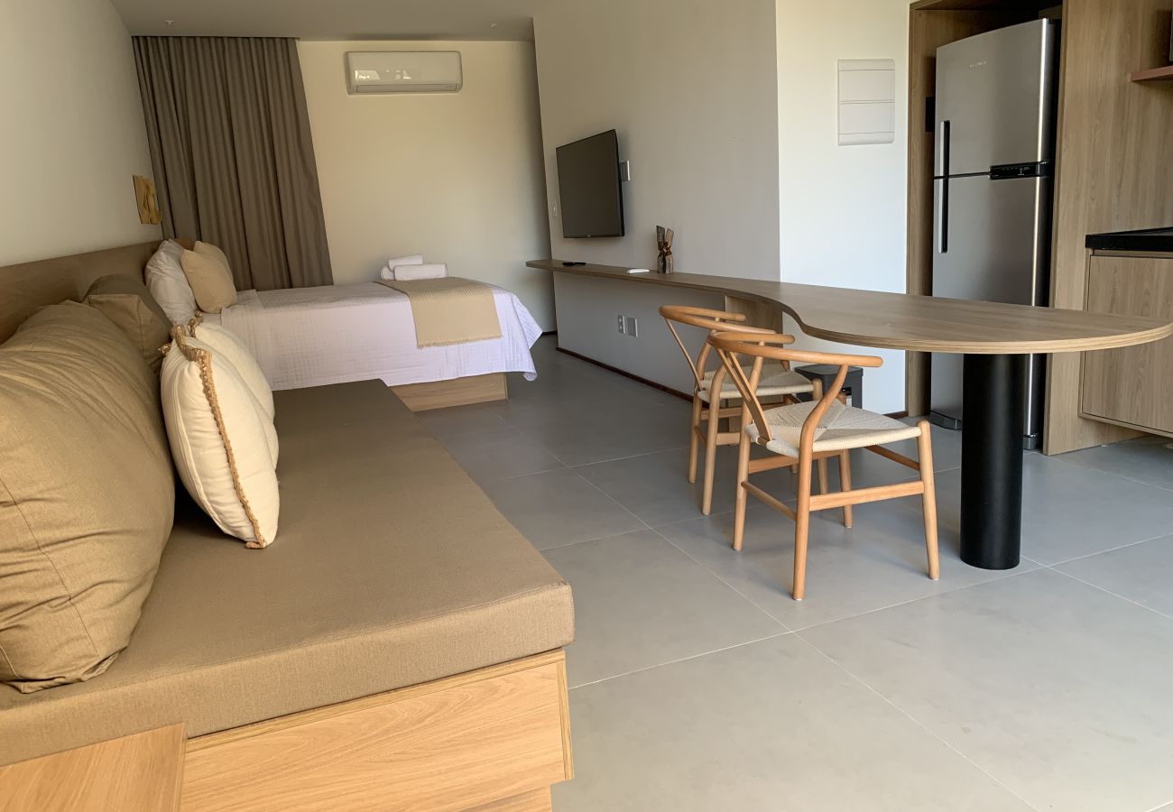 Apartamento en Porto de Pedras - Estudio Cond. Acceso a la playa para 04 personas.