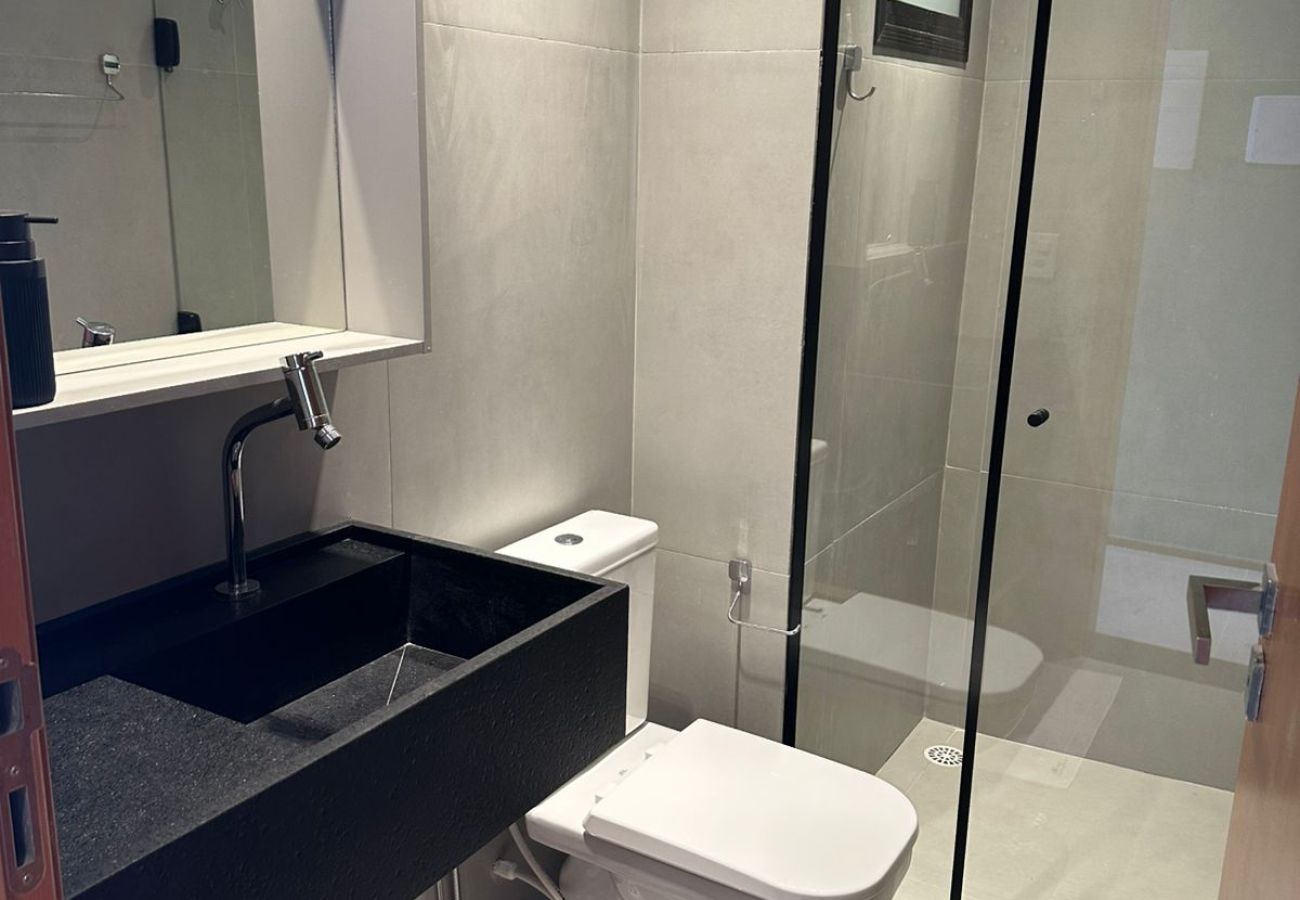 Apartamento en Porto de Pedras - Apartamento con jacuzzi y acceso a la playa para 6 personas