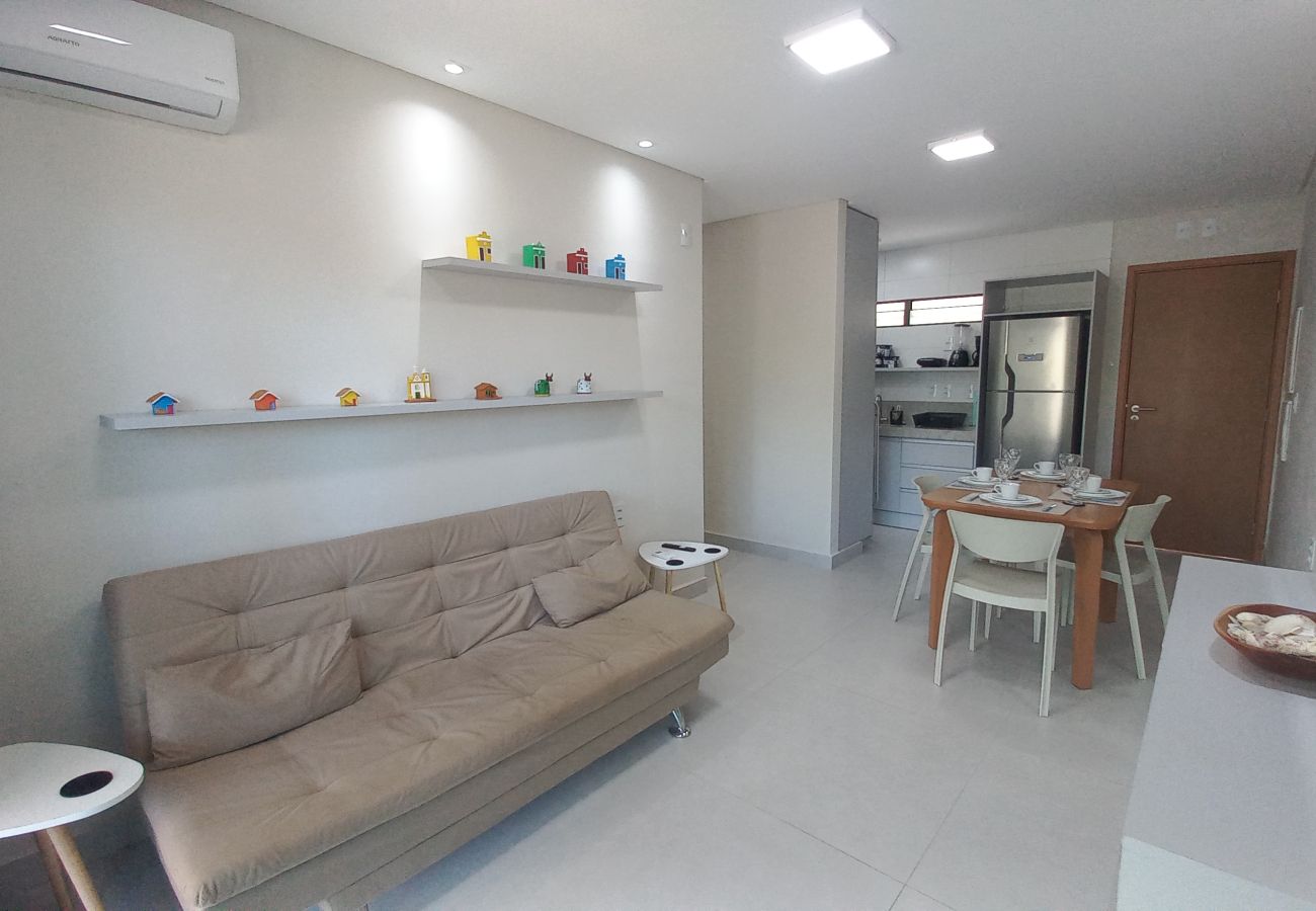 Apartamento en Maceió - Apartamento Pé na Areia en Resort con piscina privada