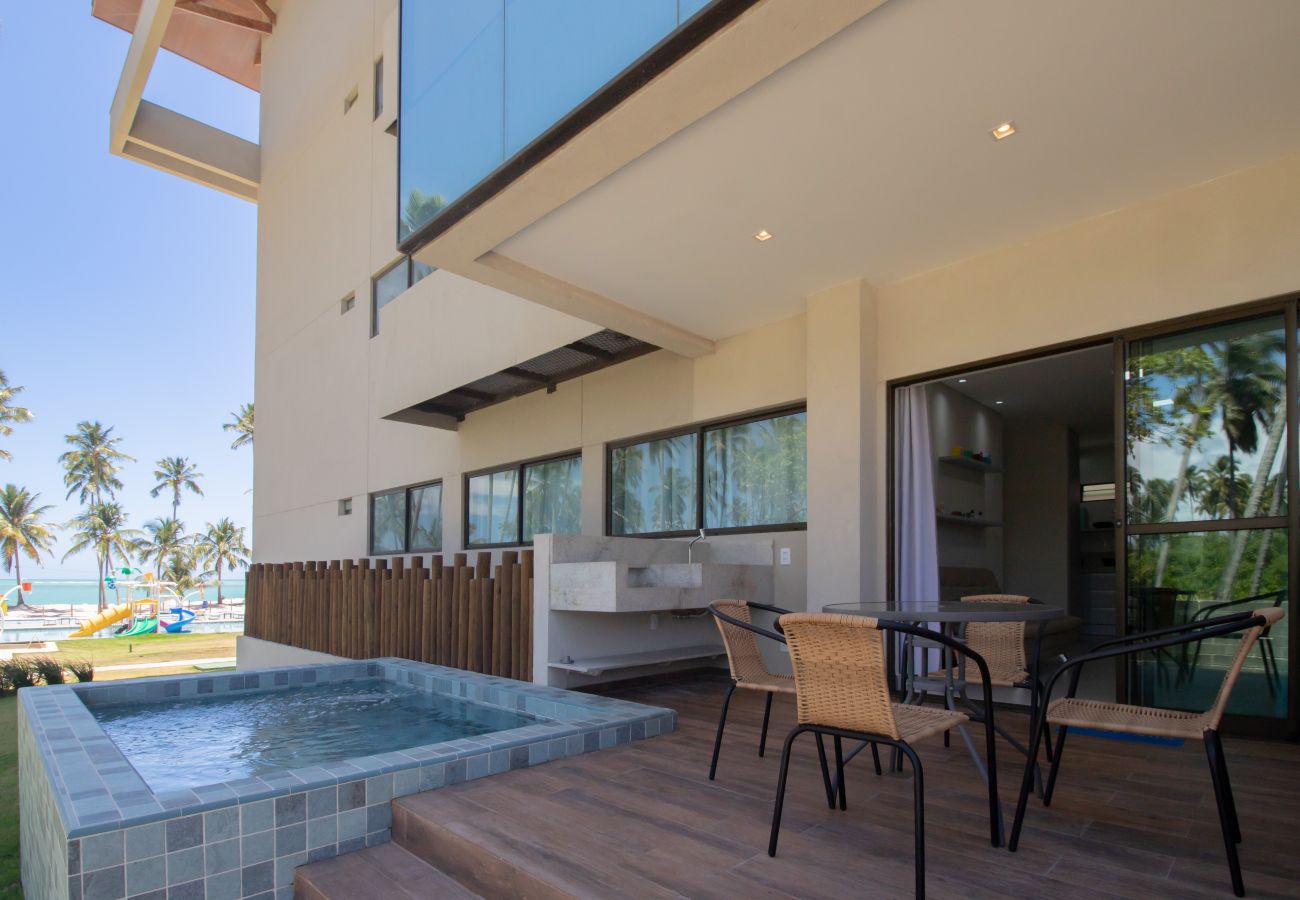 Apartamento en Maceió - Apartamento Pé na Areia en Resort con piscina privada