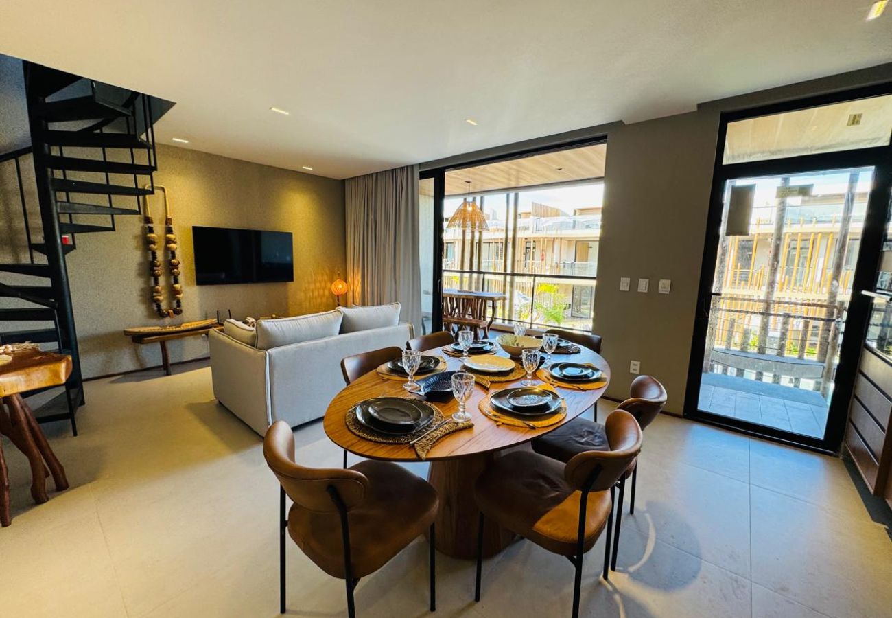 Apartamento en Porto de Pedras - Apartamento Dúplex con Acceso a la Playa para 6 Personas