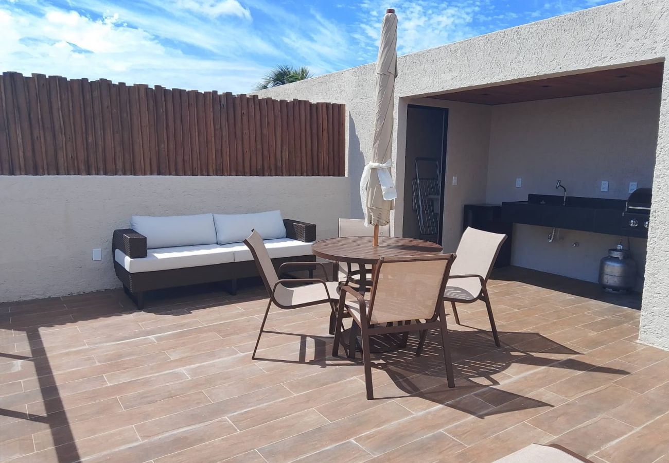 Apartamento en Porto de Pedras - Dúplex en urbanización cerrada, a 150m de la playa, capacidad para 6 personas