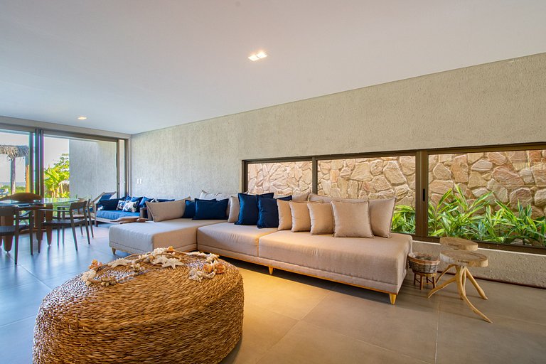 Seaside House in Milagres for 13 People