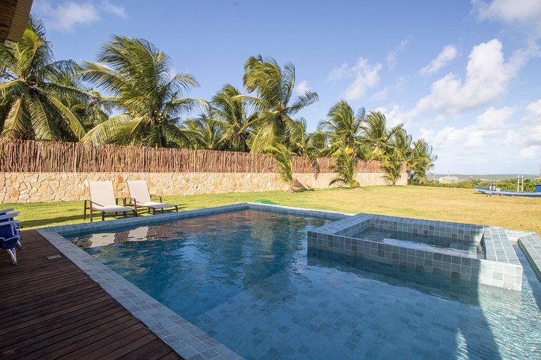 Casa Beira Mar em Milagres Para 13 Pessoas