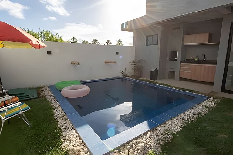 Casa Milagres 03 suites 300m de la playa