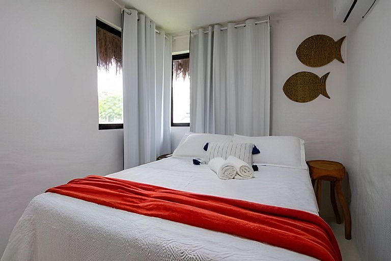 Casa Milagres 03 suites 300m de la playa