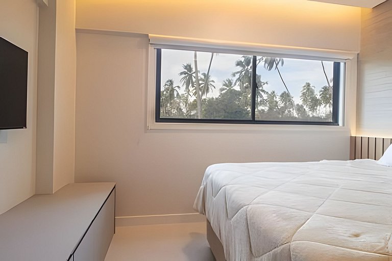 Apartamento de 3 habitaciones frente al mar con piscina priv