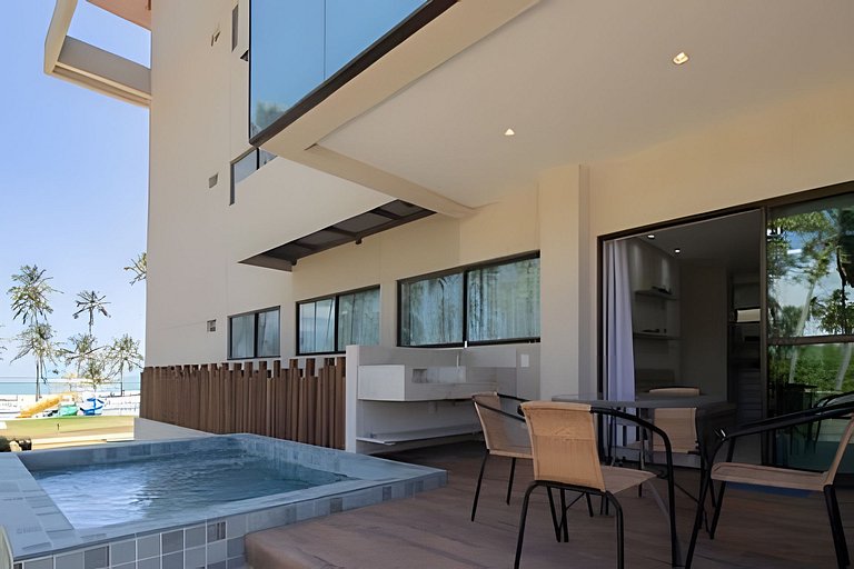 Apartment Pé na Areia in Resort with Private Pool
