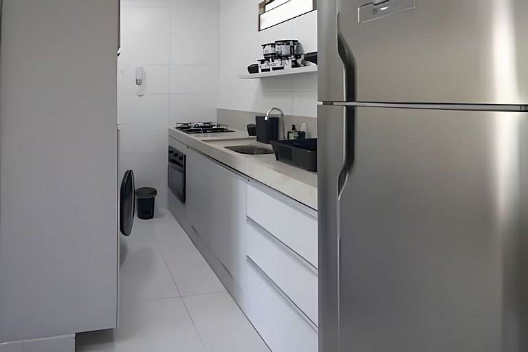 Apartamento Pé na Areia en Resort con piscina priv