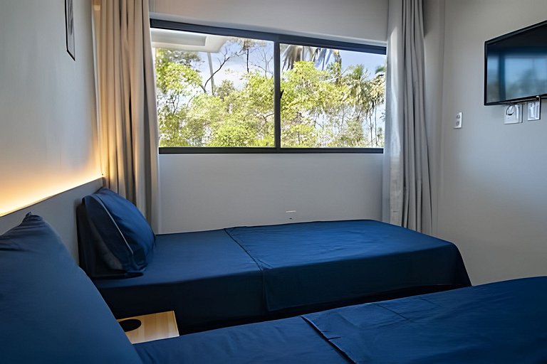 Apartamento Pé na Areia en Resort con piscina priv